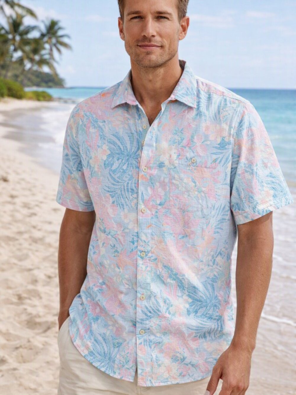 Tommy Bahama Nova Wave Bloom Button Up Shirt Big & Tall Size 2XLB